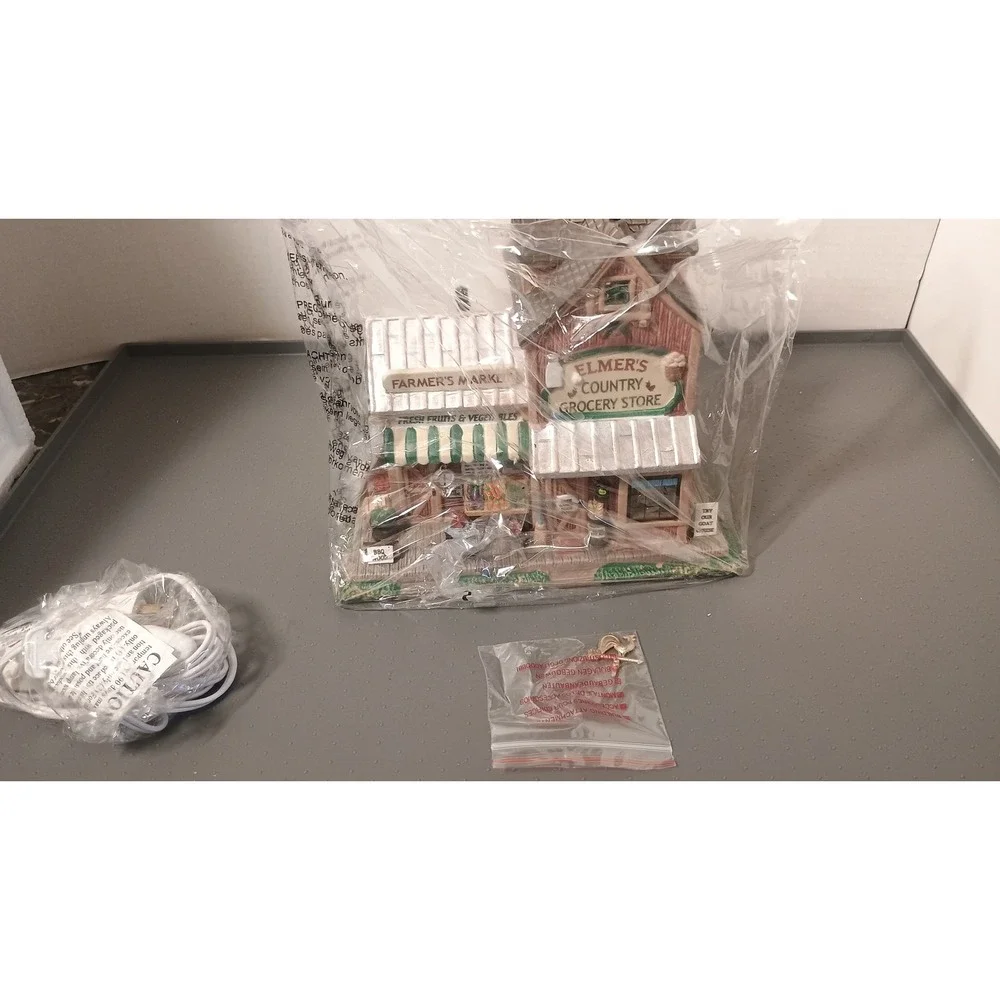 Lemax Elmer's Country Grocery Store Village Collection Brown Good Harvest Rustic